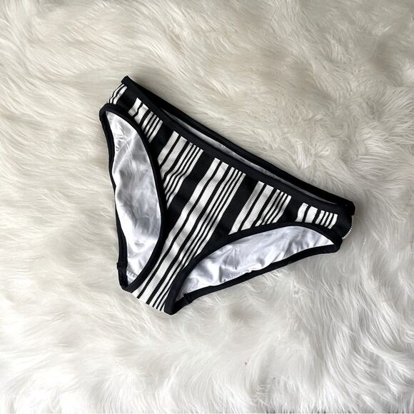 Anne Cole Textured Bikini Bottoms Striped NWOT - Picture 1 of 4